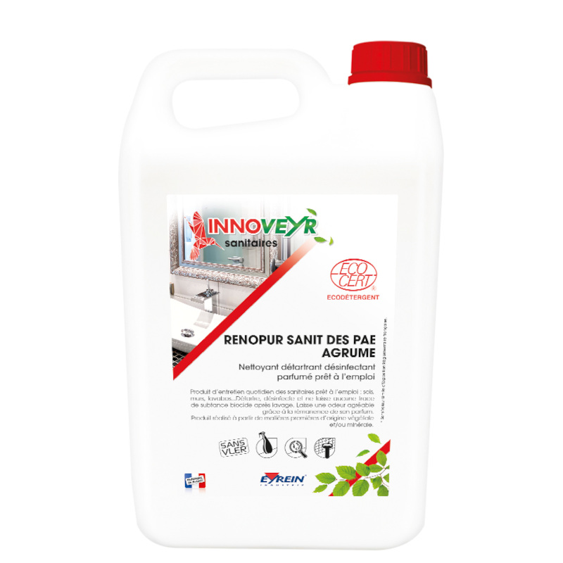 RENOPUR DES - Bidon 5 L - Dtartrant dsinfectant sanitaire 14476 ECOCERT